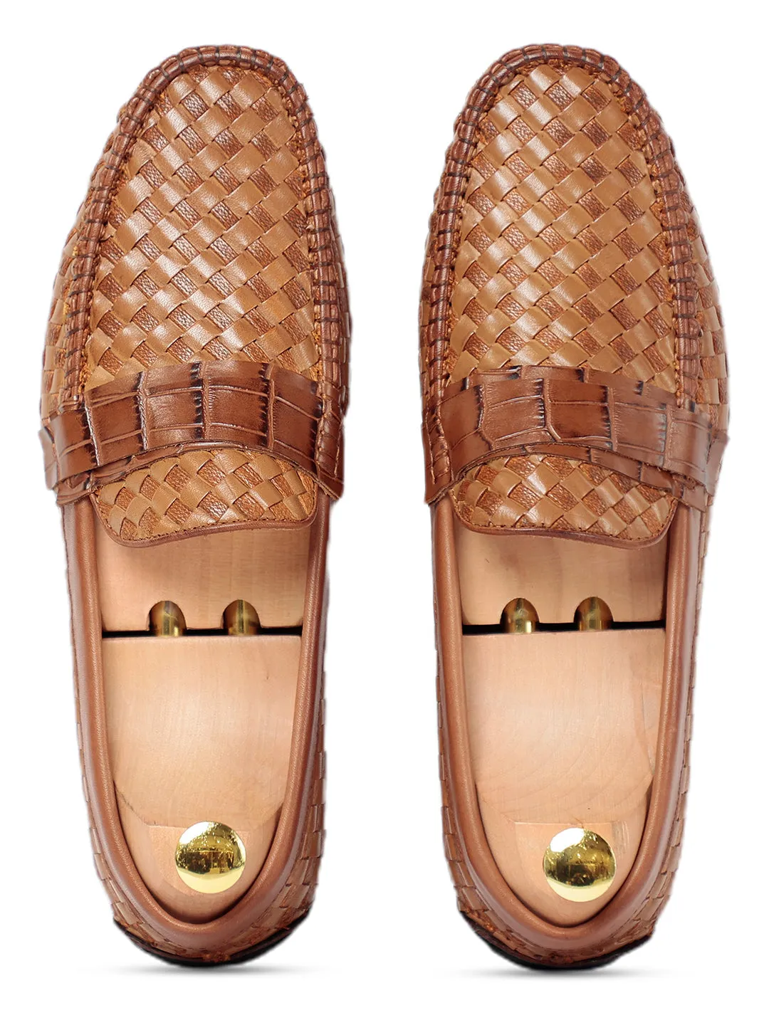 Ross Weaved Loafer Tan