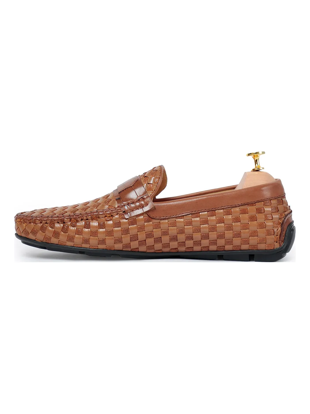 Ross Weaved Loafer Tan