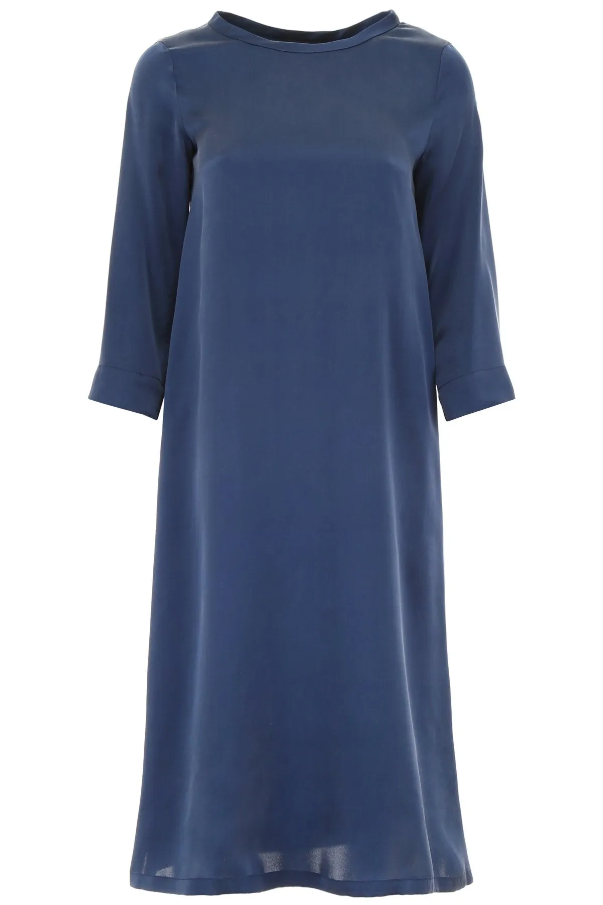 'S Max Mara Silk Round Neck Dress