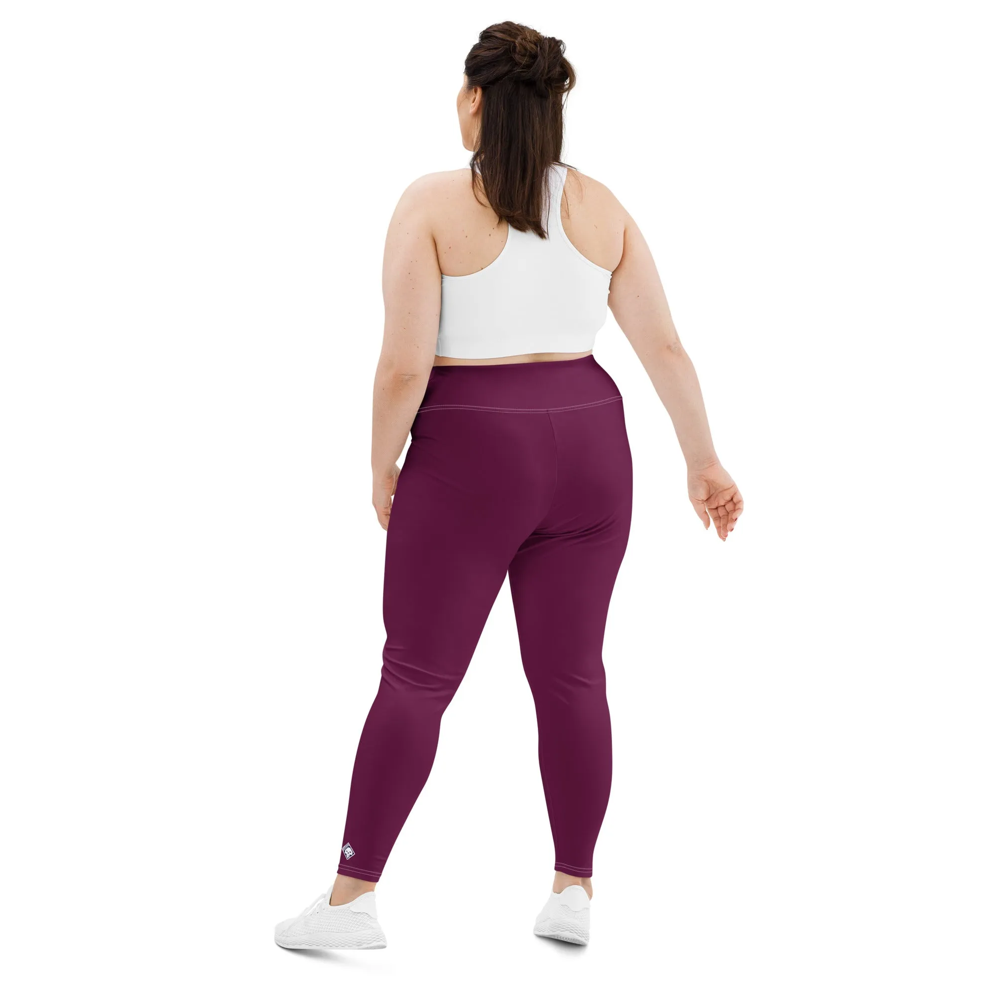 Sculpted Confidence: Plus Size Workout Leggings for Women - Tyrian Purple