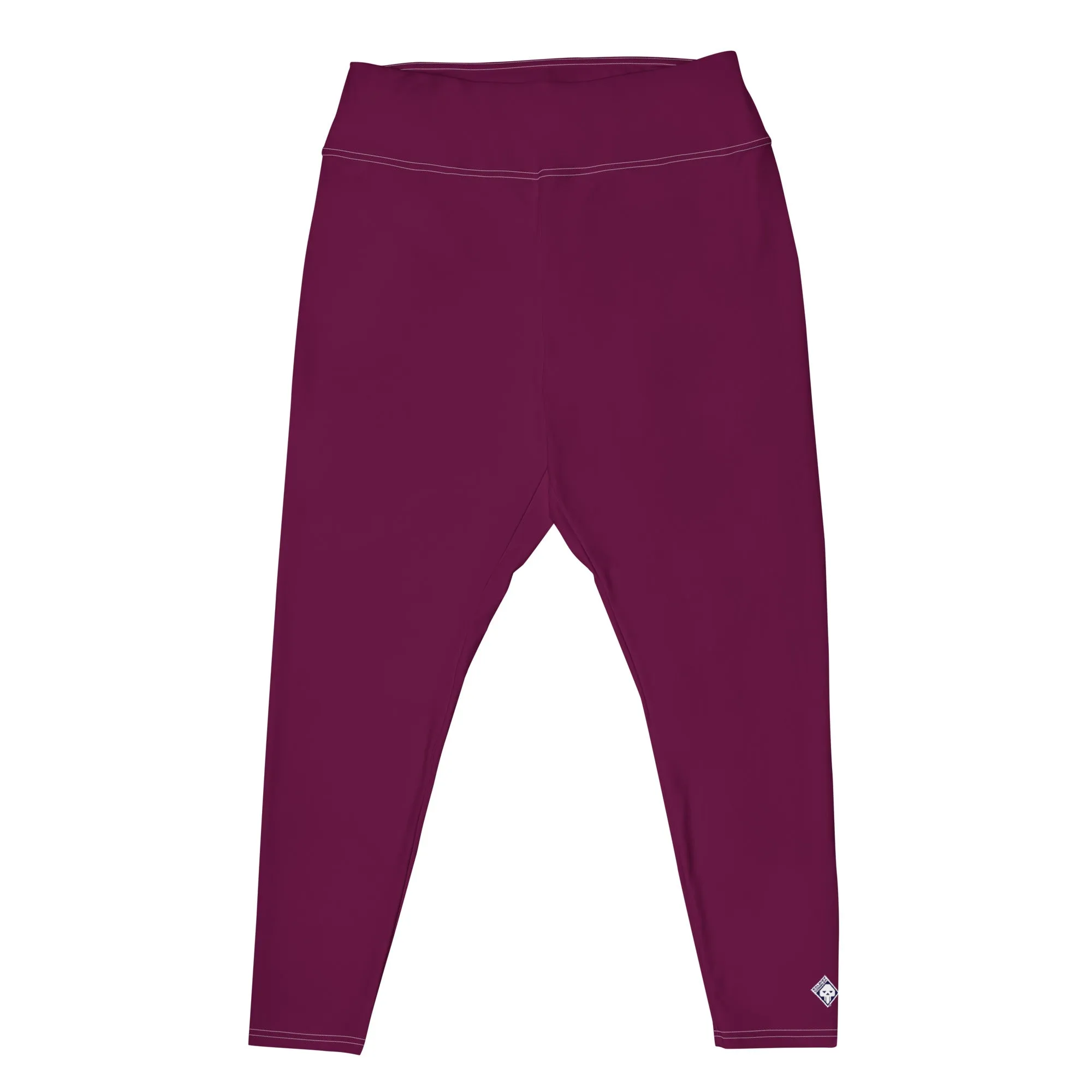 Sculpted Confidence: Plus Size Workout Leggings for Women - Tyrian Purple