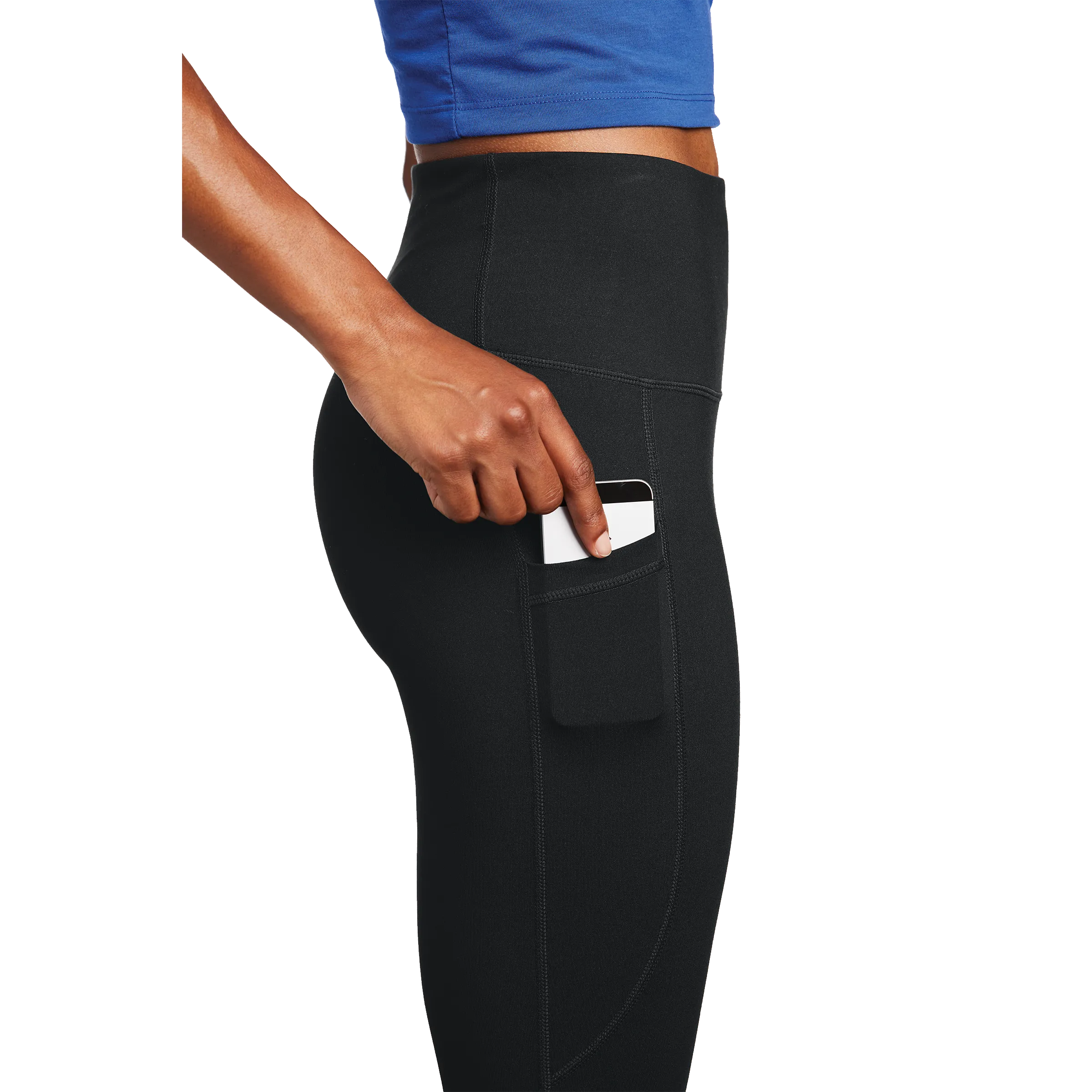 Sport-Tek Ladies High Rise 7/8 Legging- Wolverine Dancer Sm