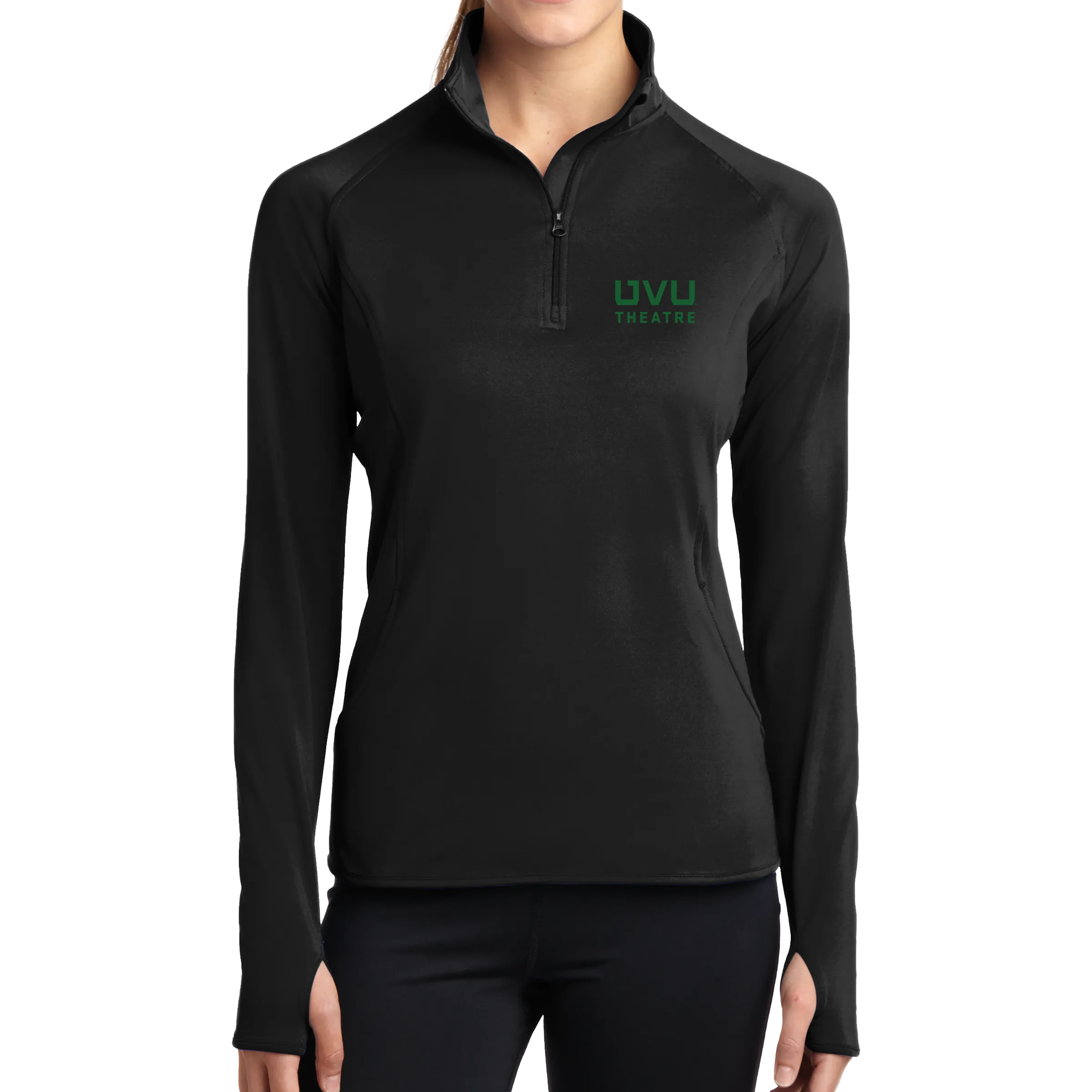 Sport-Tek Ladies Sport-Wick Stretch 1/2-Zip Pullover - UVU Theatre