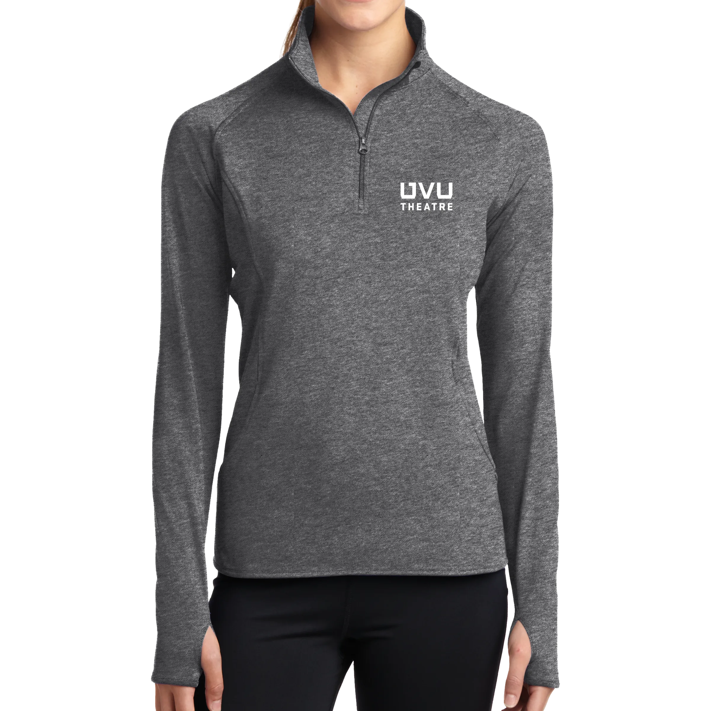 Sport-Tek Ladies Sport-Wick Stretch 1/2-Zip Pullover - UVU Theatre