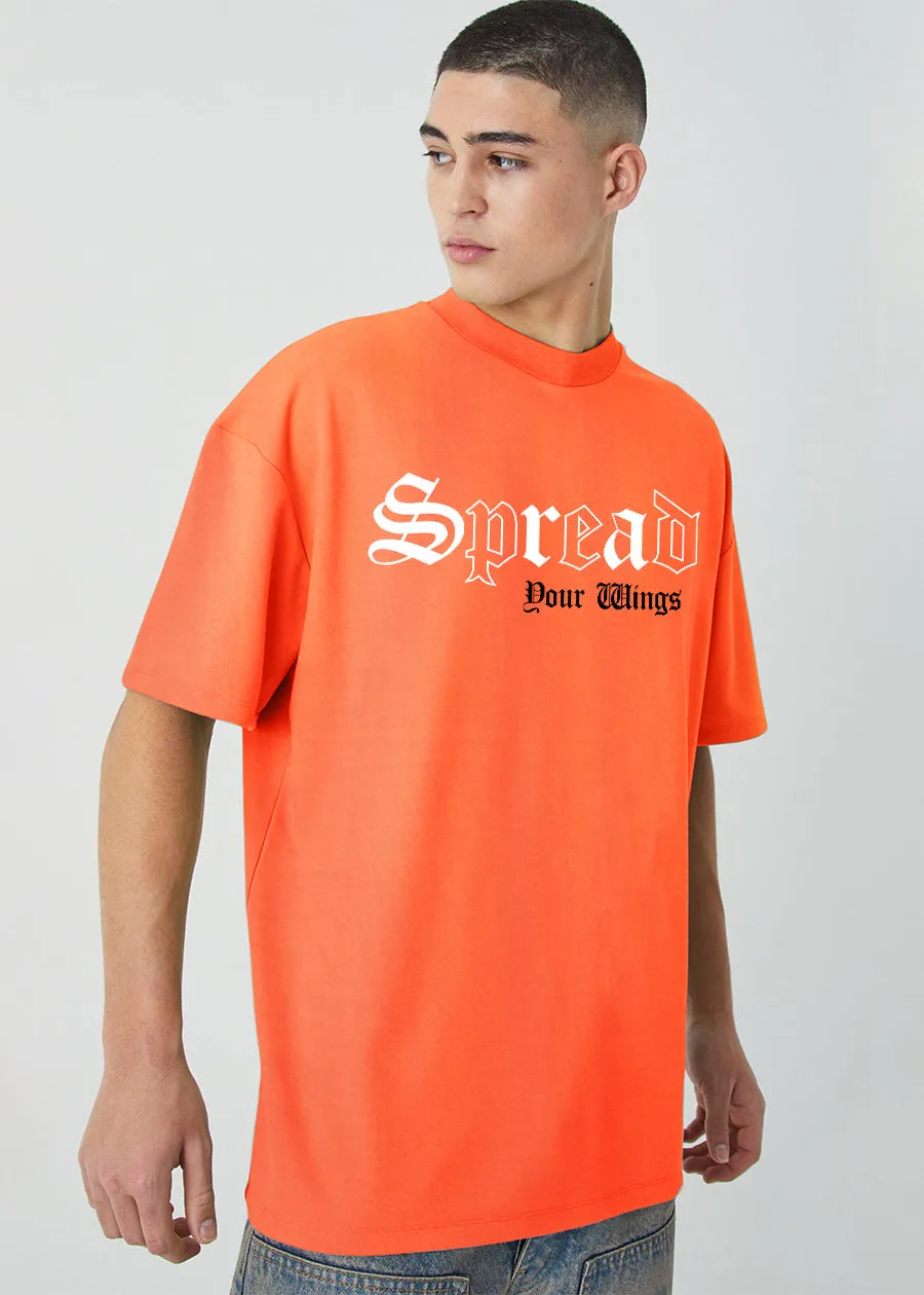 Spread Men Oversized Printed T-Shirt