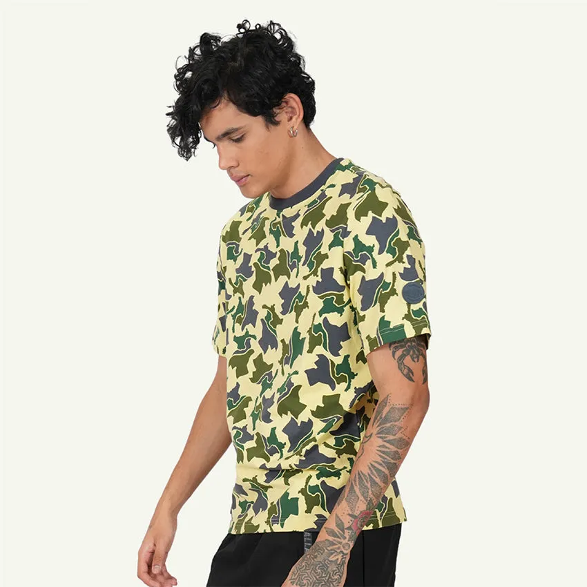 S/S TEE CAMO MEN'S T-SHIRT -  DUSTY YELLOW