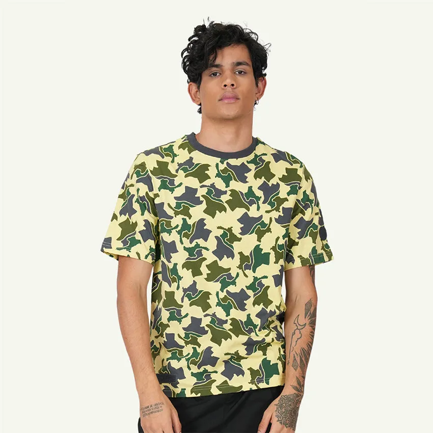 S/S TEE CAMO MEN'S T-SHIRT -  DUSTY YELLOW