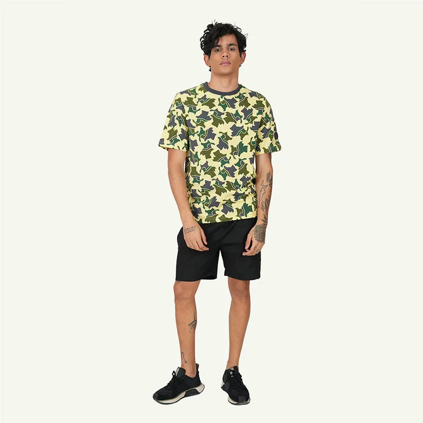 S/S TEE CAMO MEN'S T-SHIRT -  DUSTY YELLOW