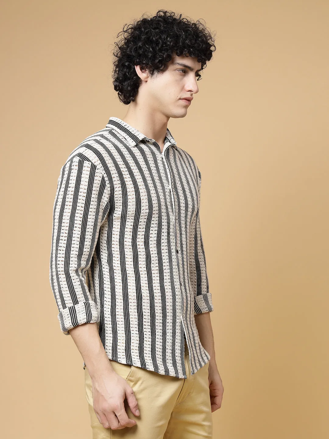 Stripes Crochet Shirt