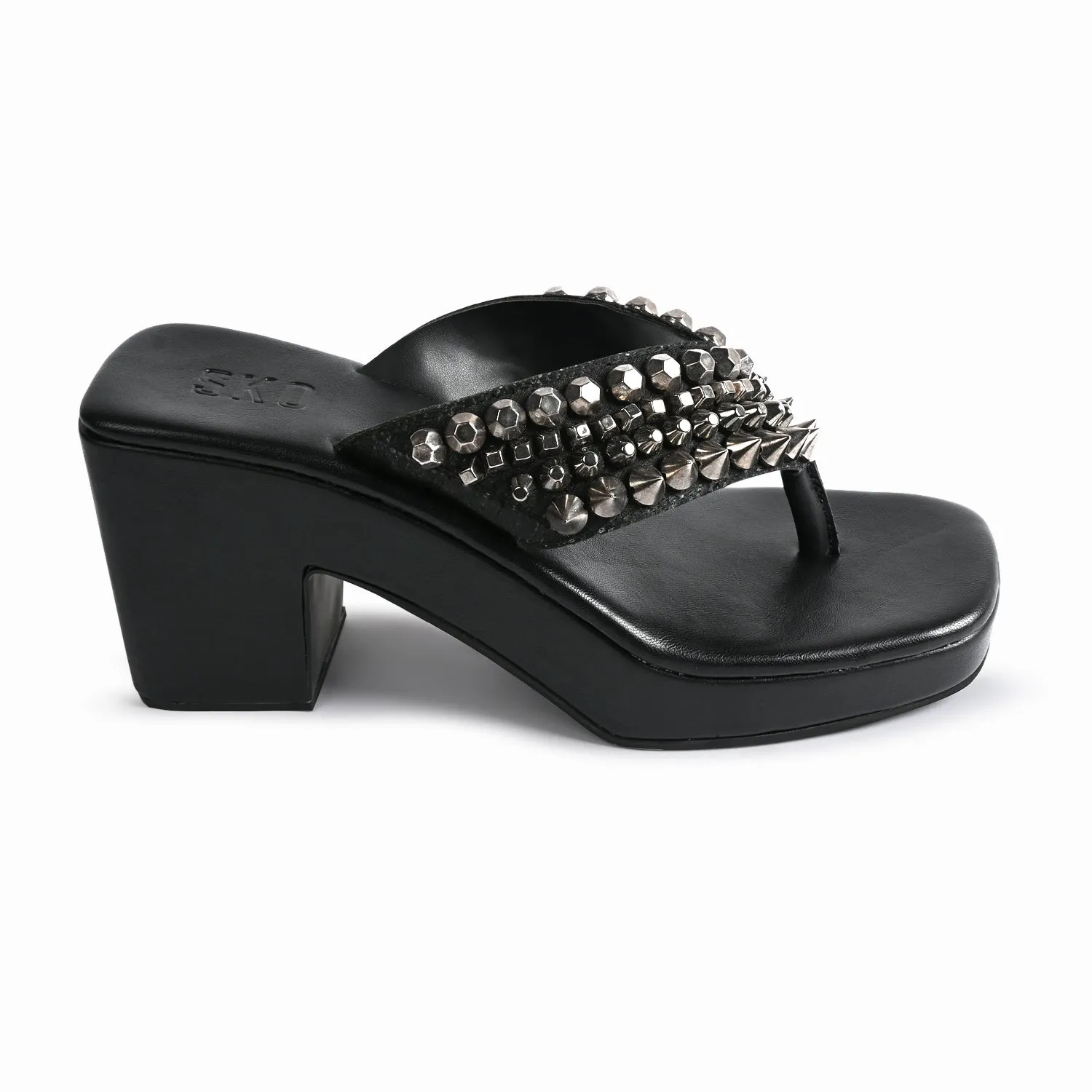 Studded Thong Platforms For Women