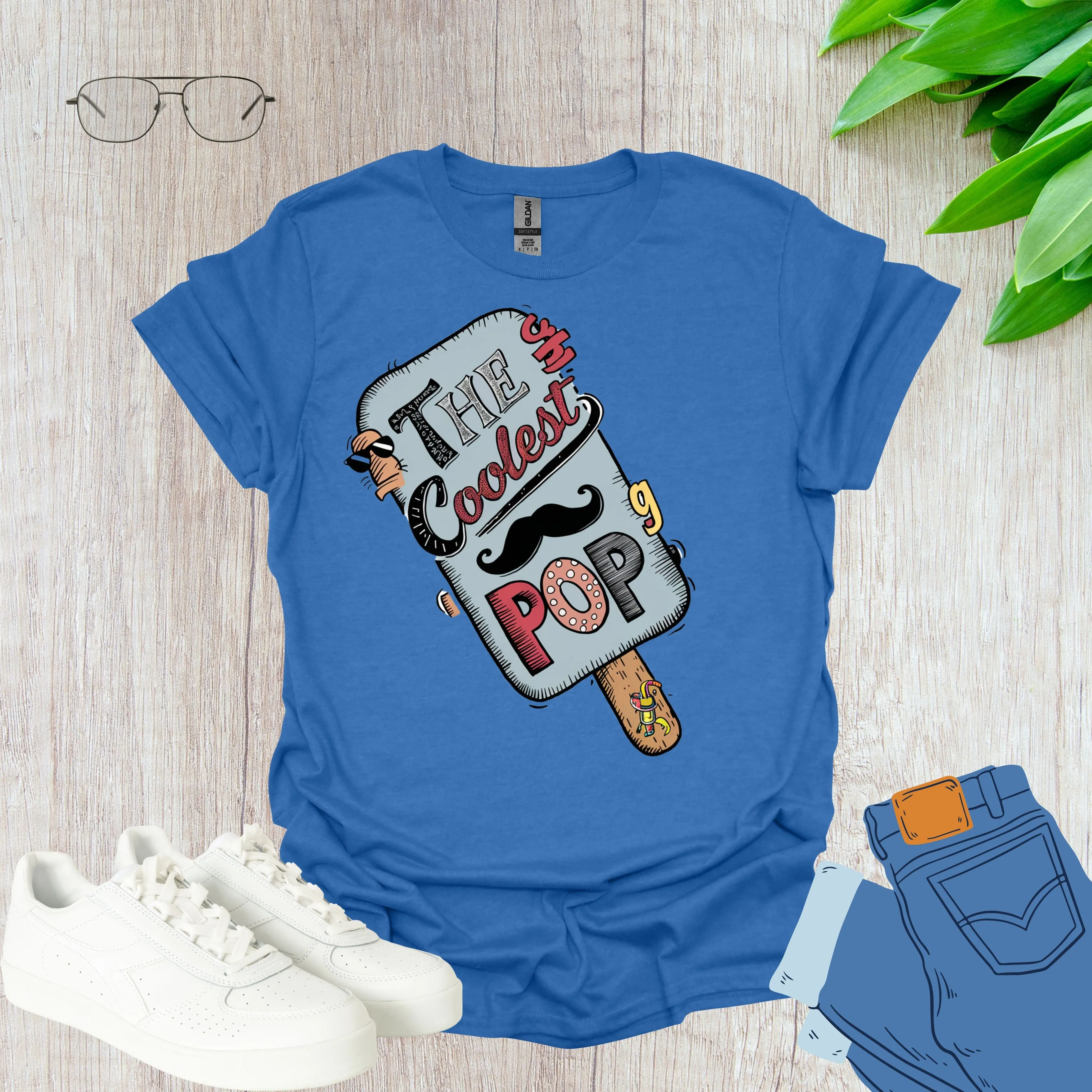 The Coolest Pop Funny Dad Shirt