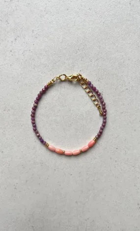 The Tunik Madre Coral & Lepidolite Bracelet