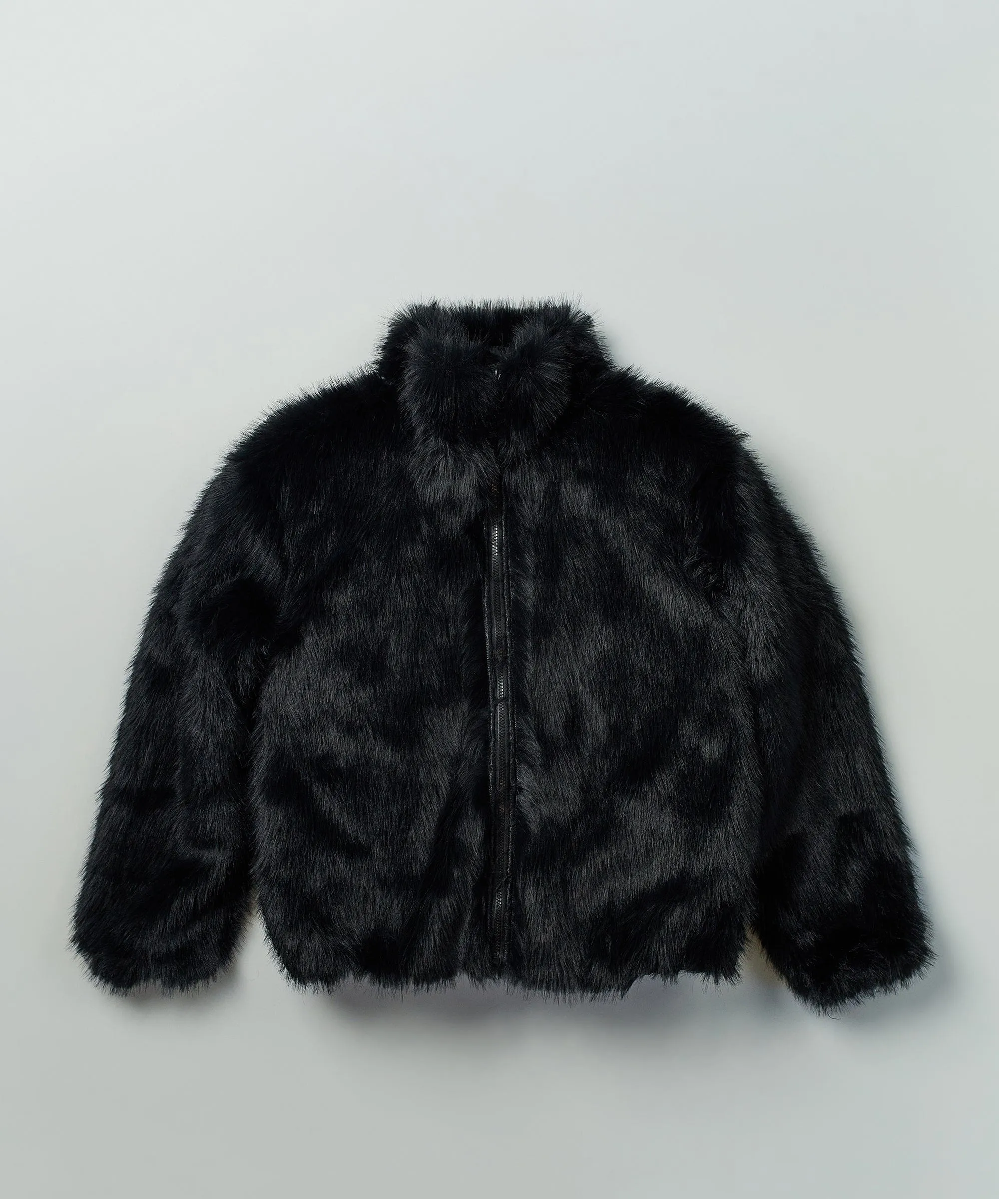 Uptown Faux Fur Jacket - Black