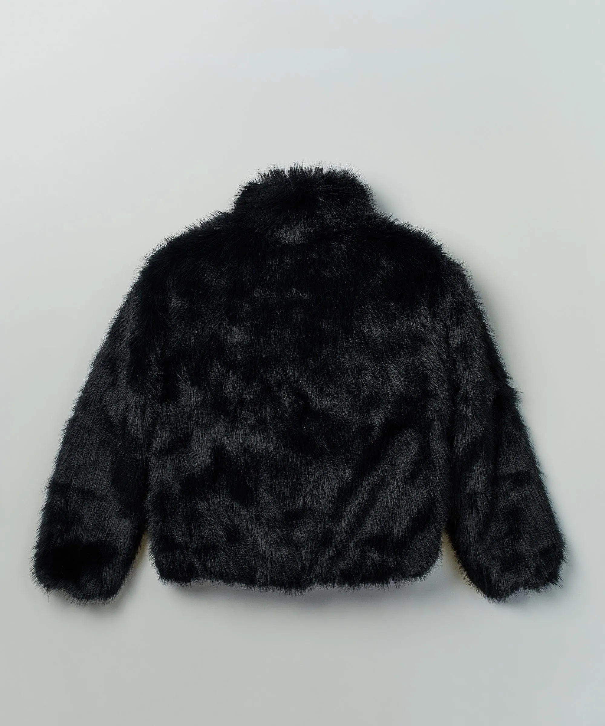 Uptown Faux Fur Jacket - Black