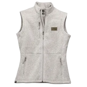 WOMEN’S STORM CREEK SWEATERFLEECE VEST- Pleather Mono Patch