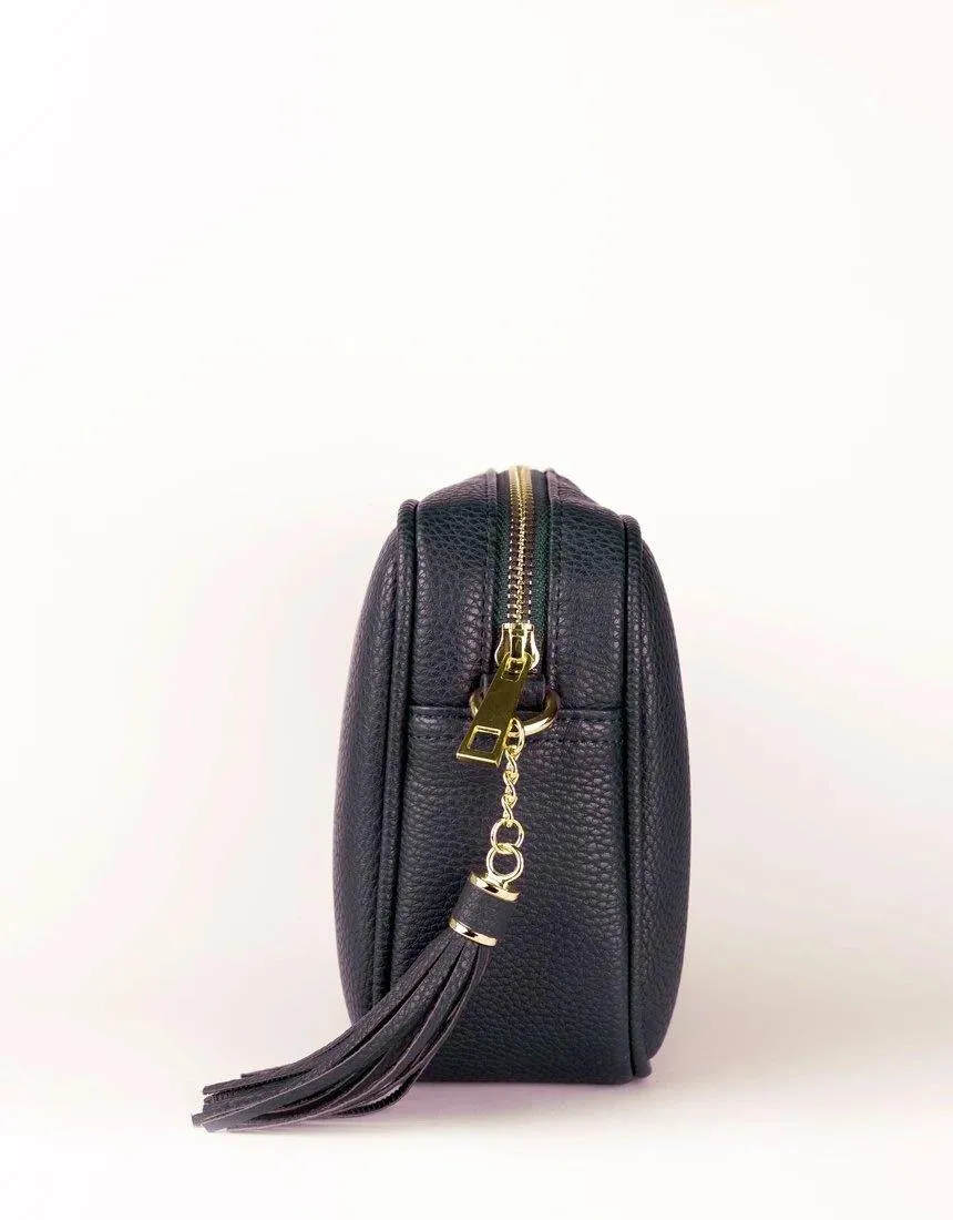 Zoe Crossbody Bag - Navy & Navy/White Stripe