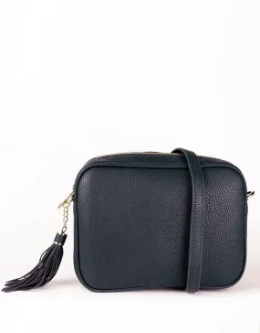 Zoe Crossbody Bag - Navy & Navy/White Stripe